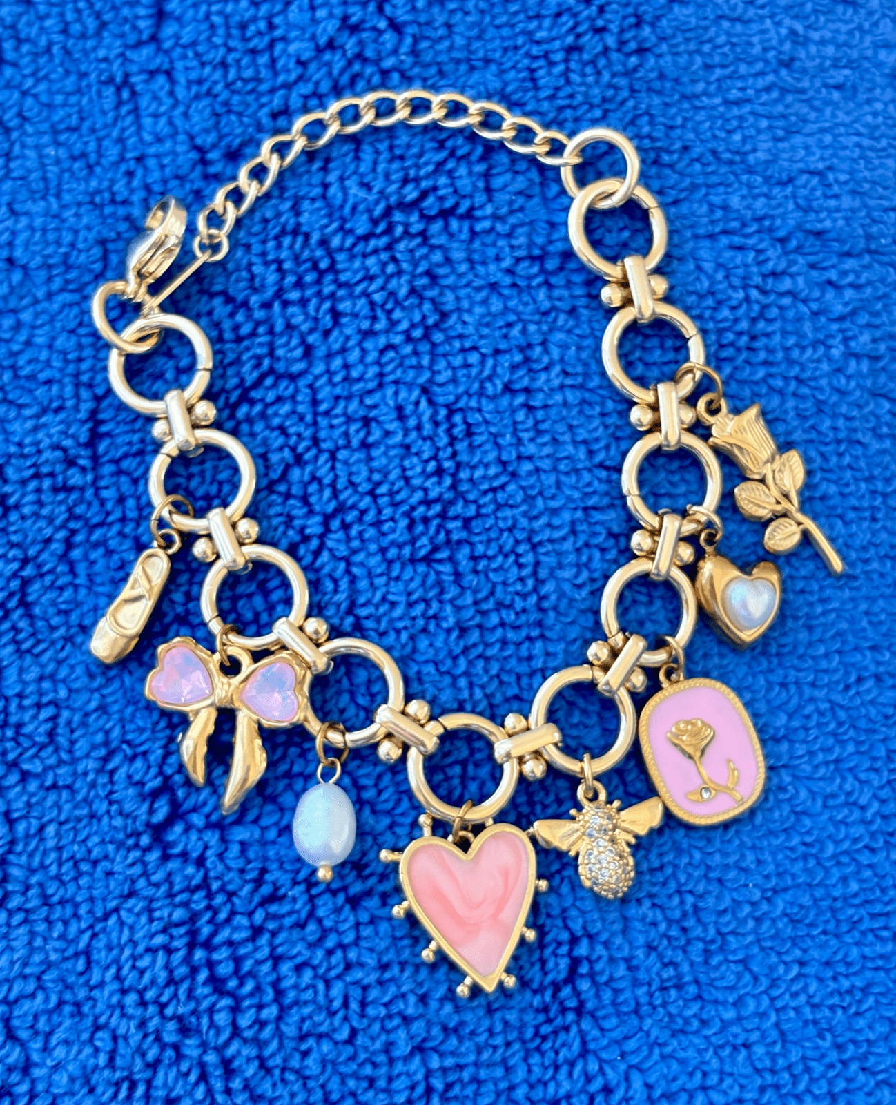 Charm Avenue Angelina charm bracelet - 24k gold plated - Shop women's at Charm Avenue