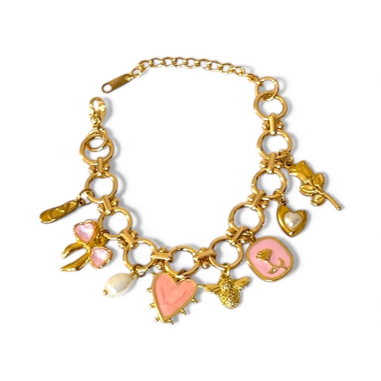 Charm Avenue Angelina charm bracelet - 24k gold plated - Shop women's at Charm Avenue