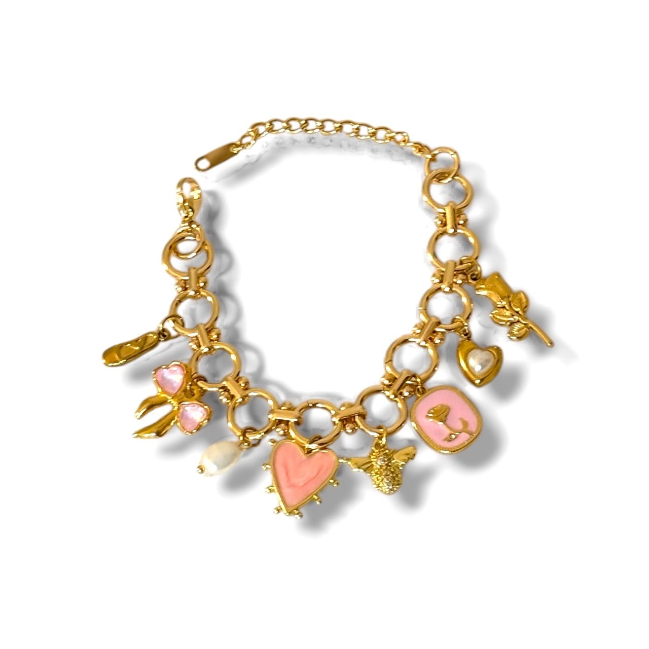 Charm Avenue Angelina charm bracelet - 24k gold plated - Shop women's at Charm Avenue