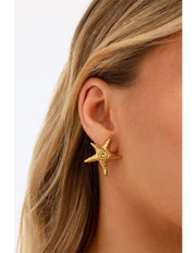 Charm Avenue Aquarius earrings - 18k gold plated - Shop women's at Charm Avenue