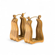 St Lucia Boutique Ares hoop earring - 18k gold plated - Shop women's at Charm Avenue