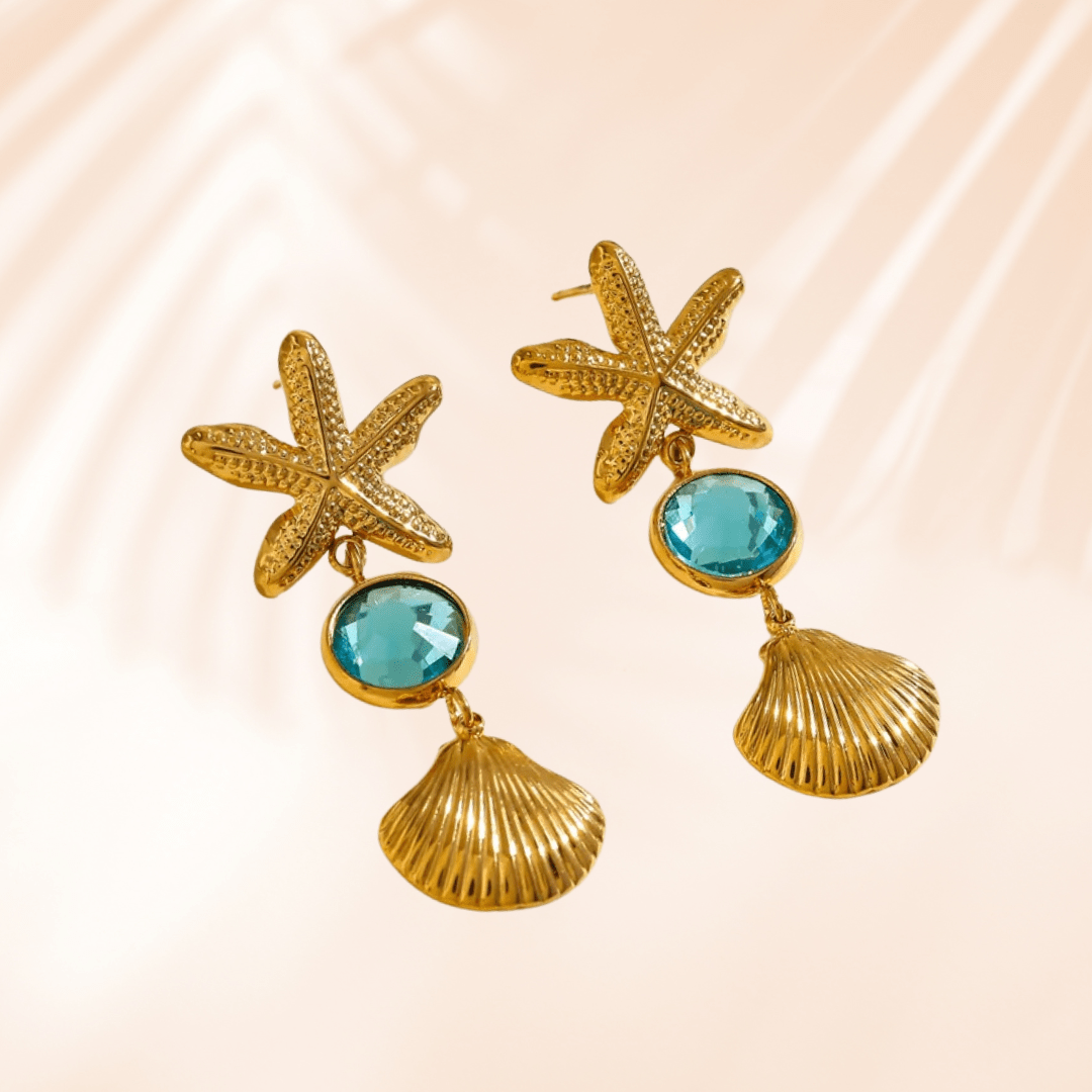 Charm Avenue Ariel drop earring - 18k gold plated - Shop women's at Charm Avenue