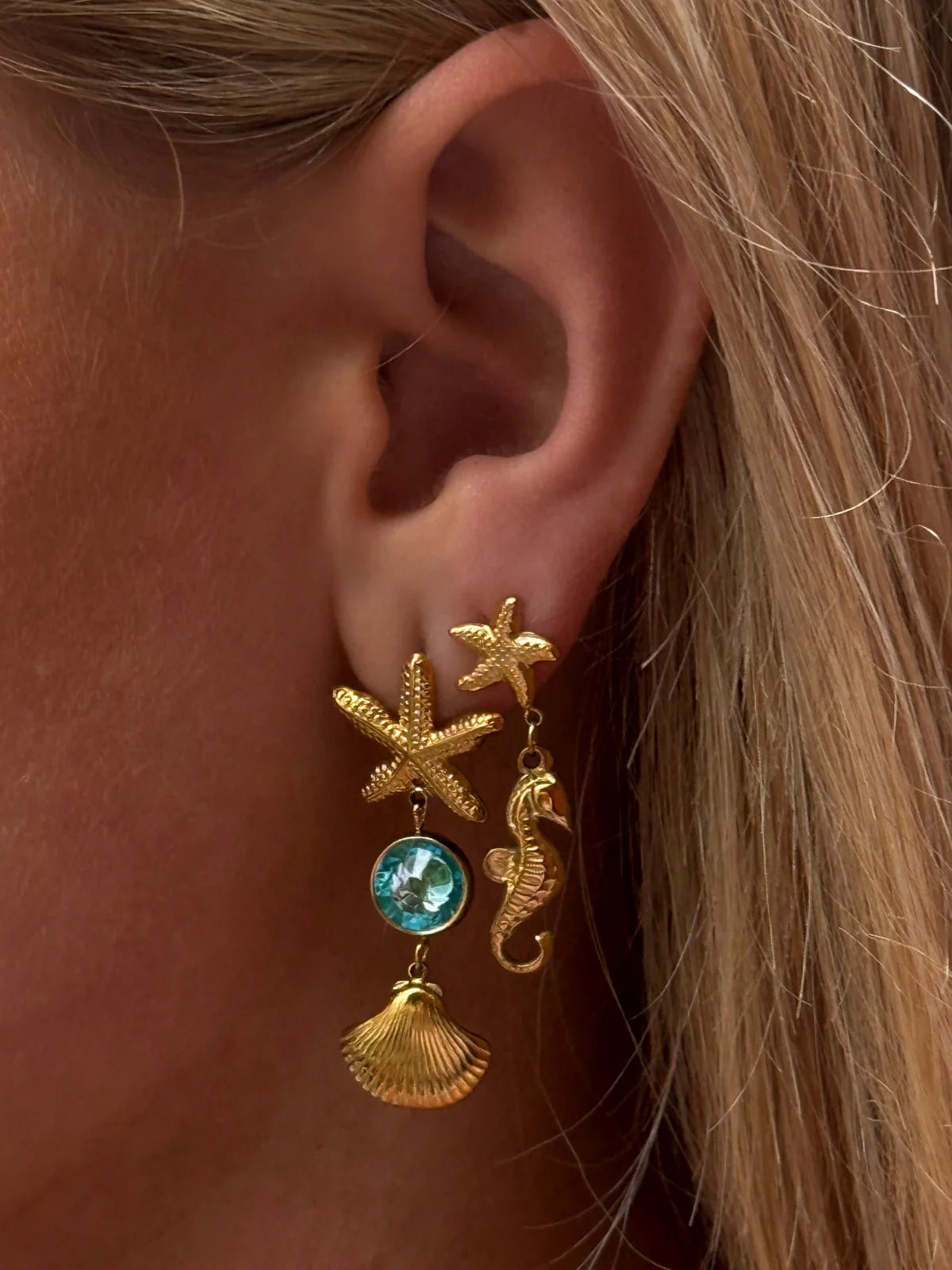 Charm Avenue Ariel drop earring - 18k gold plated - Shop women's at Charm Avenue