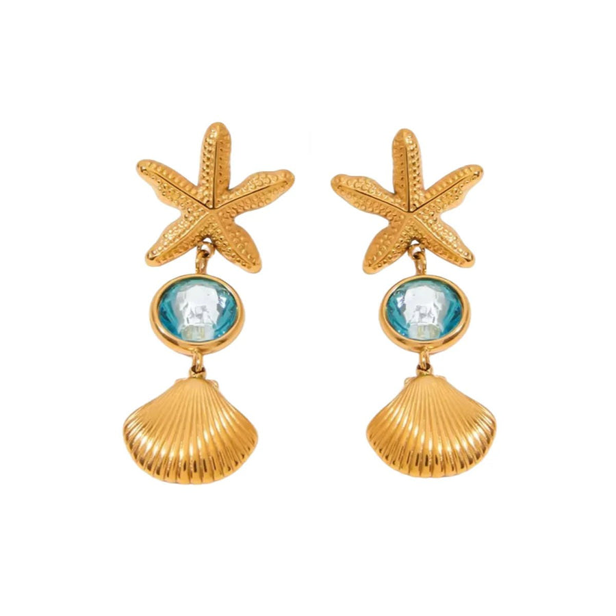 Charm Avenue Ariel drop earring - 18k gold plated - Shop women's at Charm Avenue