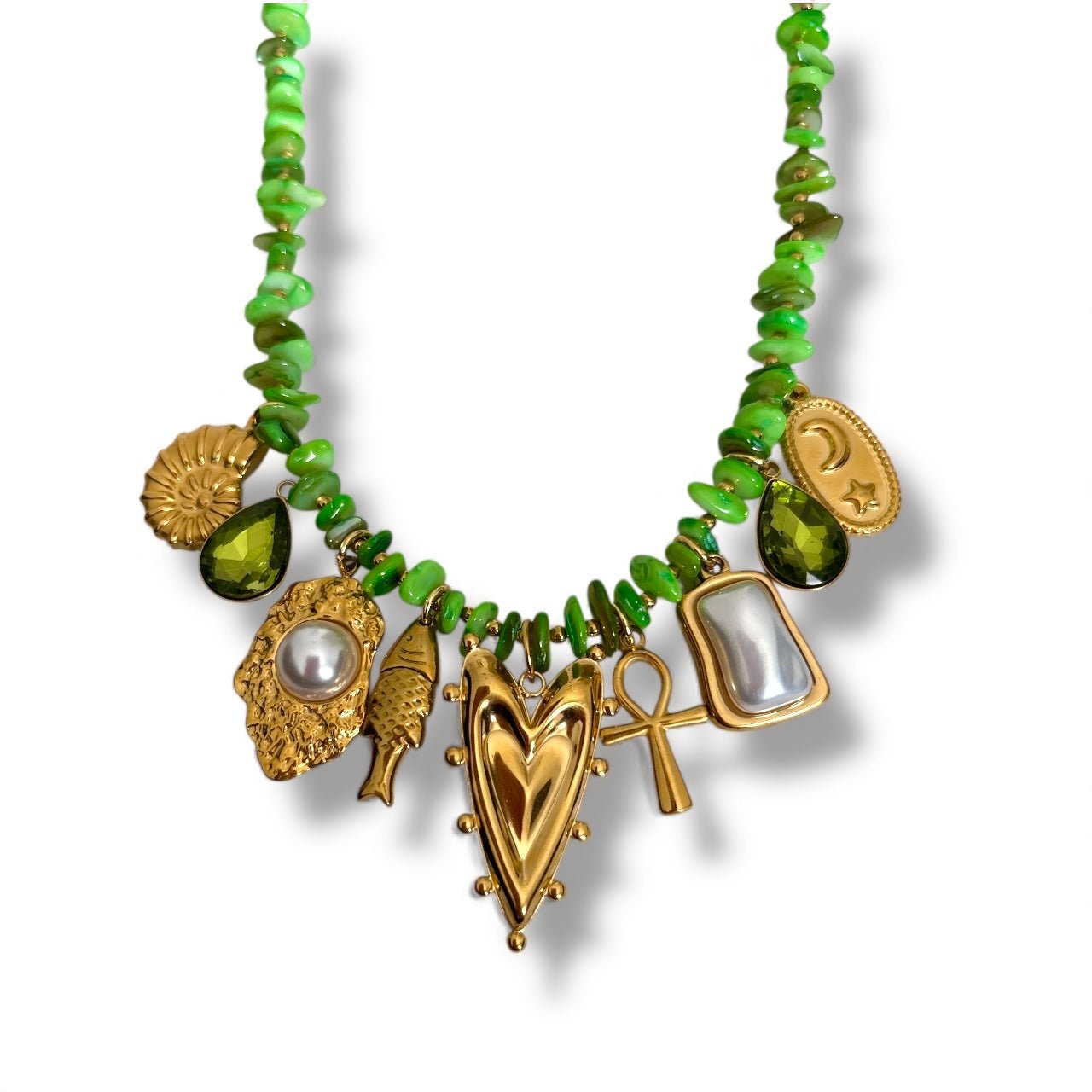 Charm Avenue Asha necklace - 18k gold plated - Shop women's at Charm Avenue