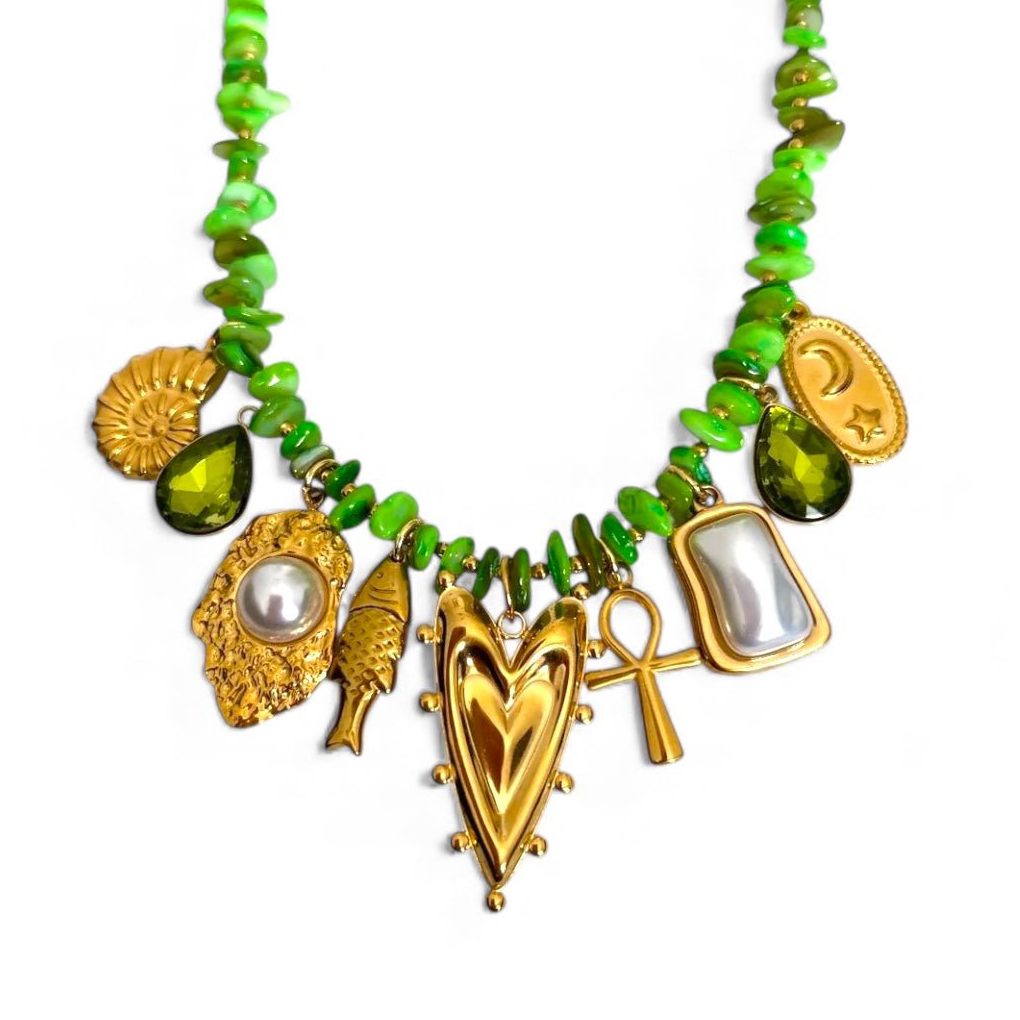 Charm Avenue Asha necklace - 18k gold plated - Shop women's at Charm Avenue