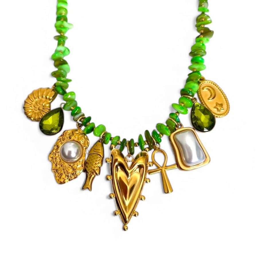 Charm Avenue Asha necklace - 18k gold plated - Shop women's at Charm Avenue