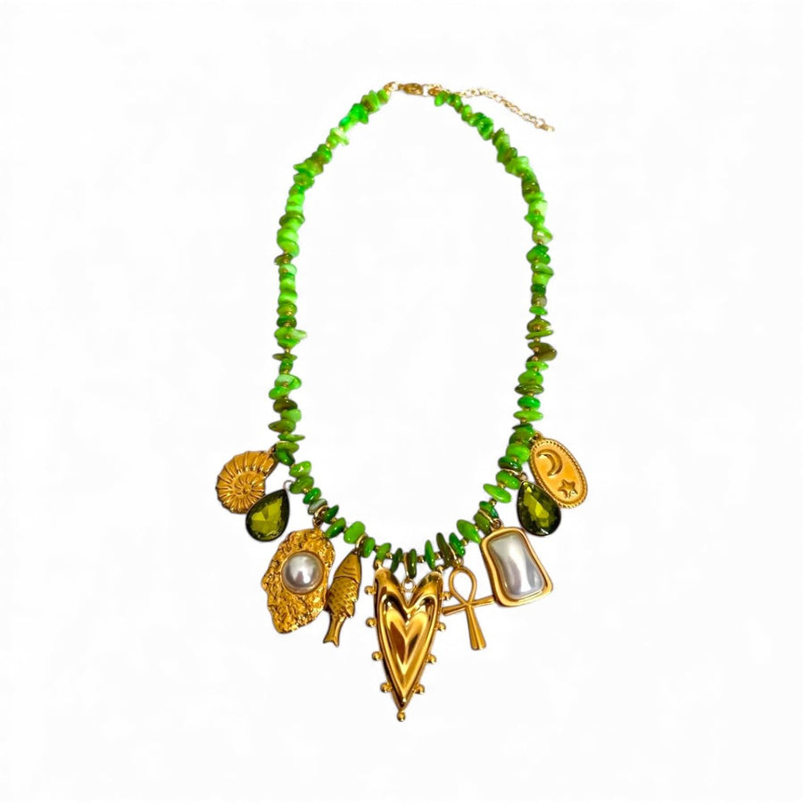 Charm Avenue Asha necklace - 18k gold plated - Shop women's at Charm Avenue