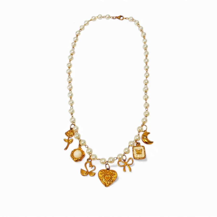 Charm Avenue Audrey charm necklace - 18k gold plated stainless - Shop women's at Charm Avenue