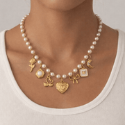 Charm Avenue Audrey charm necklace - 18k gold plated stainless steel - Shop women's at Charm Avenue