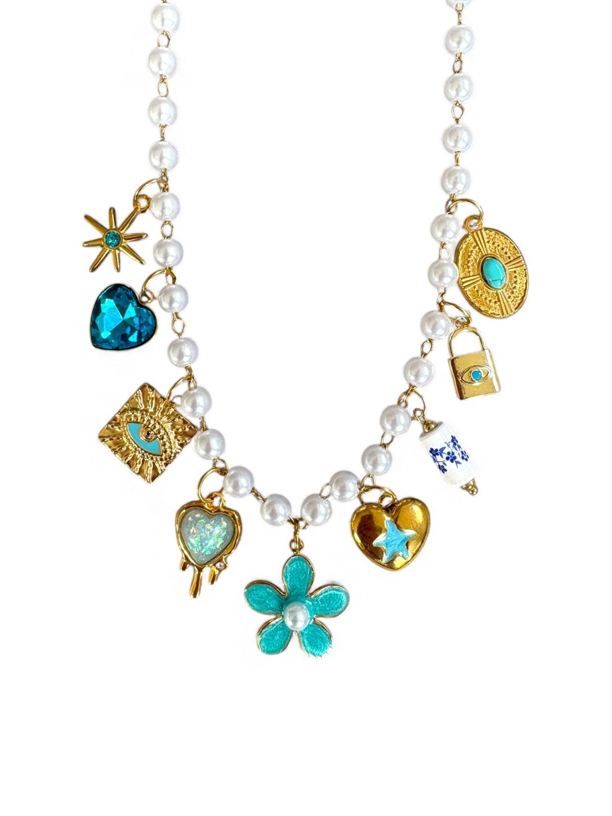Charm Avenue Bluebell charm necklace - 18k gold plated - Shop women's at Charm Avenue