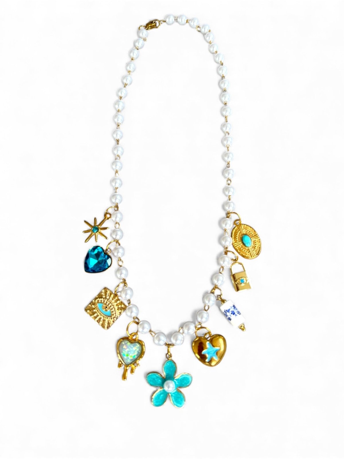 Charm Avenue Bluebell charm necklace - 18k gold plated - Shop women's at Charm Avenue