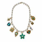 Charm Avenue Bluebell charm necklace - 18k gold plated - Shop women's at Charm Avenue