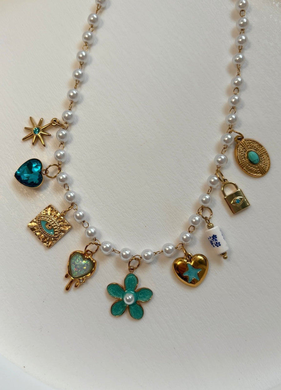 Charm Avenue Bluebell charm necklace - 18k gold plated - Shop women's at Charm Avenue