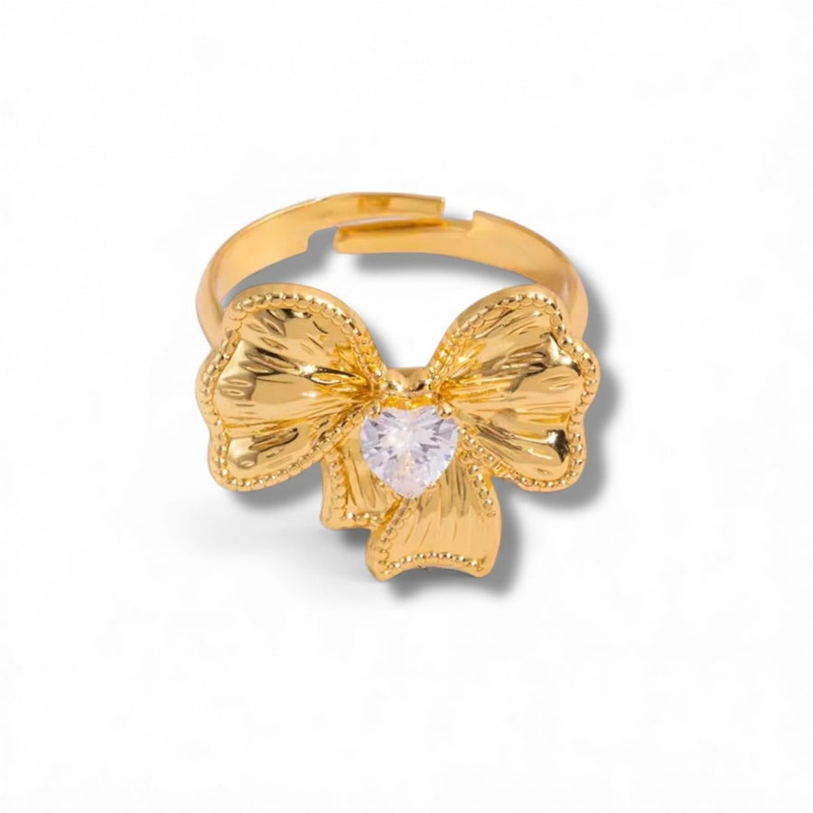 Charm Avenue Bow ring - 18k gold plated - Shop women's at Charm Avenue