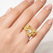 Charm Avenue Bow ring - 18k gold plated - Shop women's at Charm Avenue