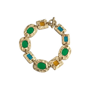 Charm Avenue Carter bracelet green - 18k gold plated - Shop women's at Charm Avenue
