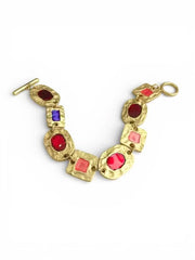 Charm Avenue Carter bracelet red - 18k gold plated - Shop women's at Charm Avenue