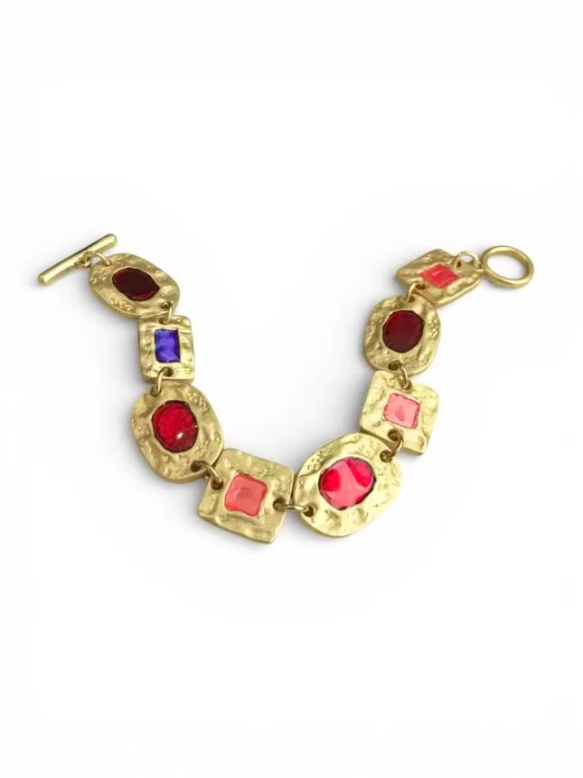 Charm Avenue Carter bracelet red - 18k gold plated - Shop women's at Charm Avenue
