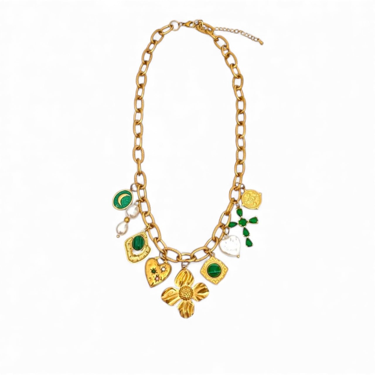 Charm Avenue Celine charm necklace - 18k gold plated - Shop women's at Charm Avenue