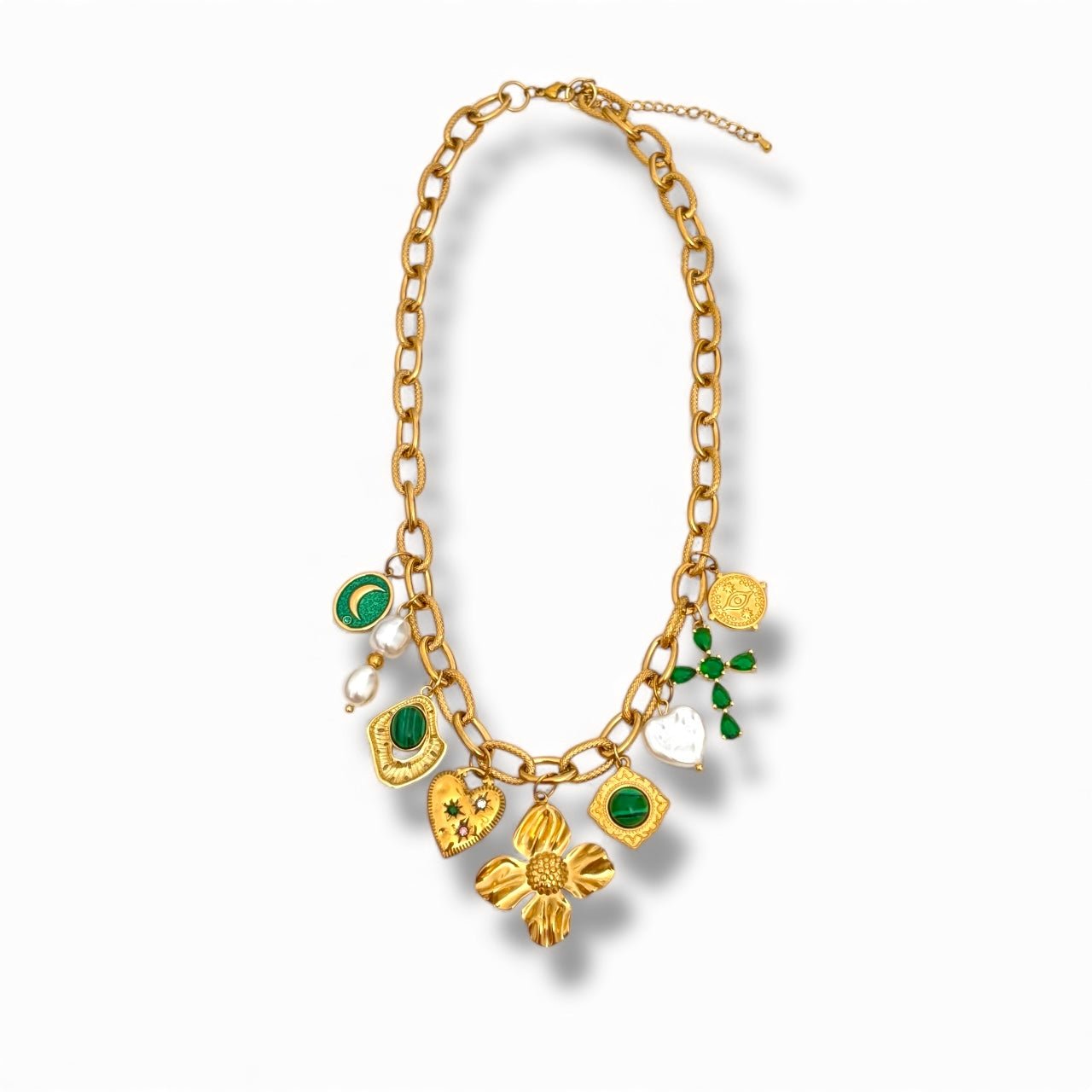 Charm Avenue Celine charm necklace - 18k gold plated - Shop women's at Charm Avenue