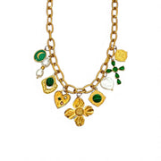 Charm Avenue Celine charm necklace - 18k gold plated - Shop women's at Charm Avenue