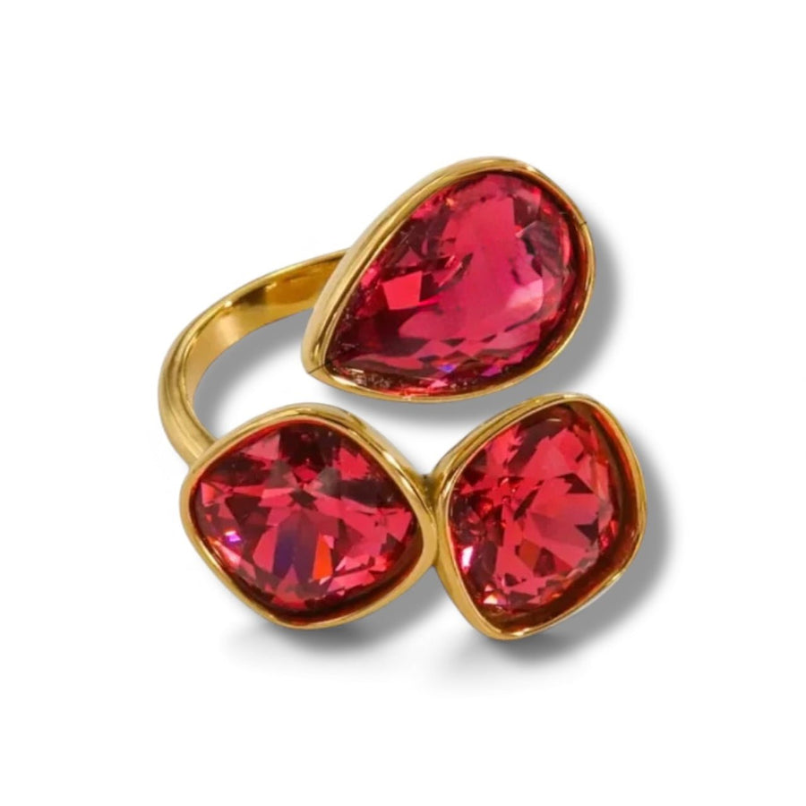 Charm Avenue Chalet ring - Red/18k gold plated - Shop women's Accessories at Charm Avenue