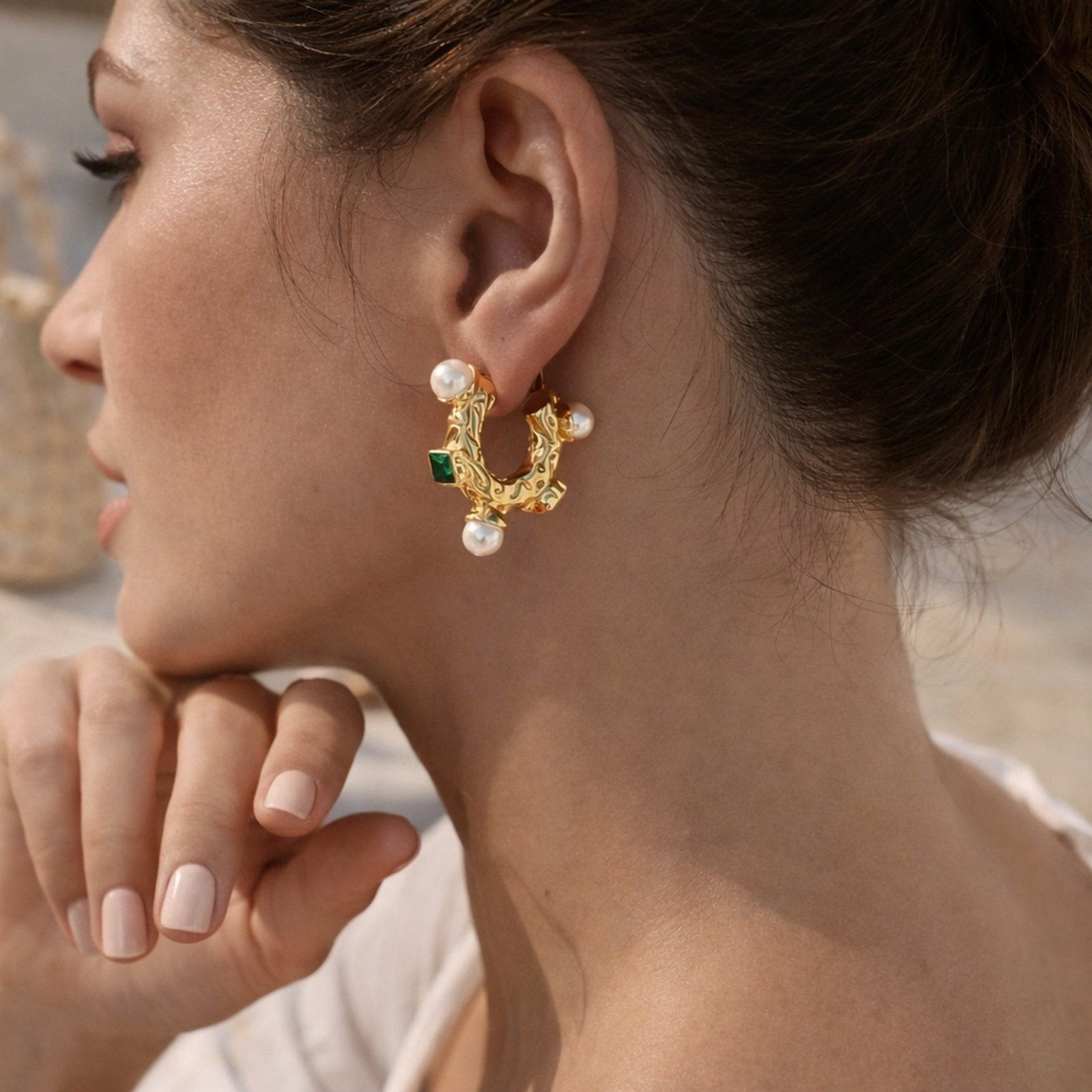 Charm Avenue Charlize earring - 18k gold plated - Shop women's at Charm Avenue