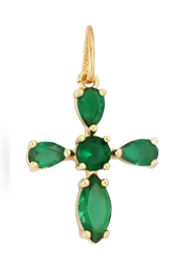 Green cross charm