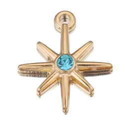 Blue star charm