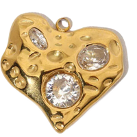 Irregular heart charm