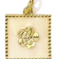 Square flower charm