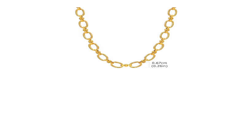 Eva chunky chain necklace - Charm bar