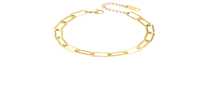 Paperclip bracelet -Charm Bar