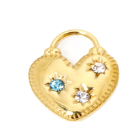 Colourful heart charm