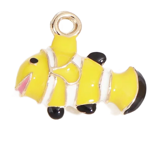 Yellow fish charm
