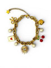 Charm Avenue Cherry cola charm bracelet - 18k gold plated - Shop women's at Charm Avenue