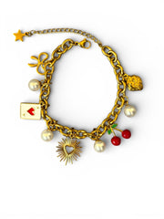 Charm Avenue Cherry cola charm bracelet - 18k gold plated - Shop women's at Charm Avenue