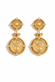 Charm Avenue Cherub earrings - 18k gold plated - Shop women's at Charm Avenue