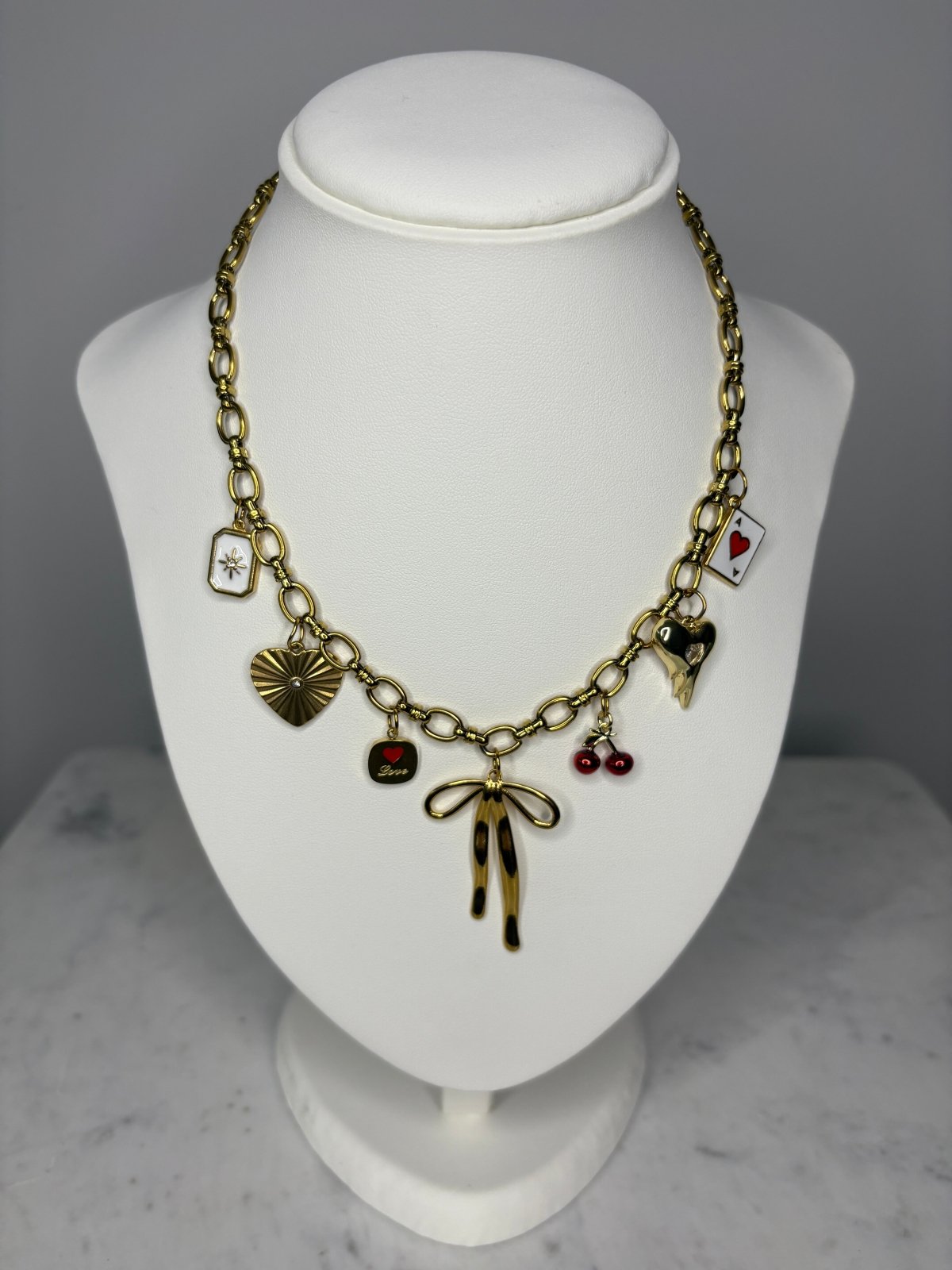 St Lucia Boutique Cross my heart - charm necklace - Shop women's at St Lucia Boutique