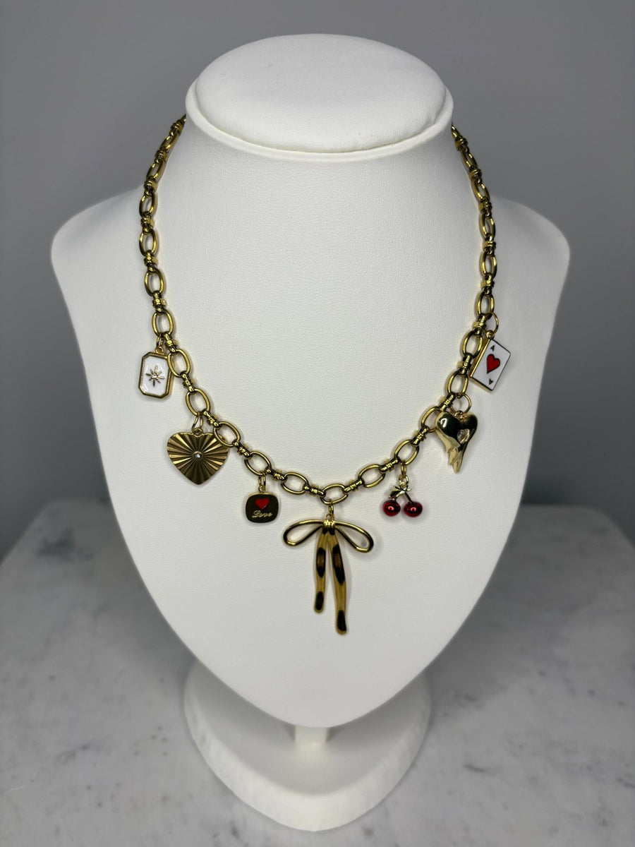 St Lucia Boutique Cross my heart - charm necklace - Shop women's at St Lucia Boutique