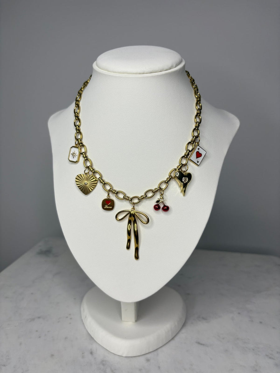 St Lucia Boutique Cross my heart - charm necklace - Shop women's at St Lucia Boutique