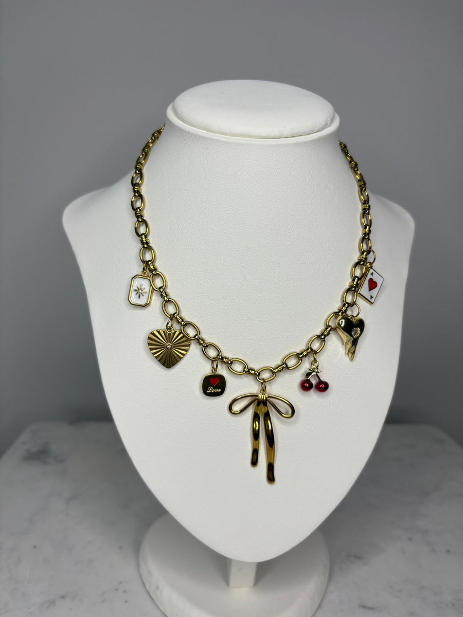 St Lucia Boutique Cross my heart - charm necklace - Shop women's at St Lucia Boutique