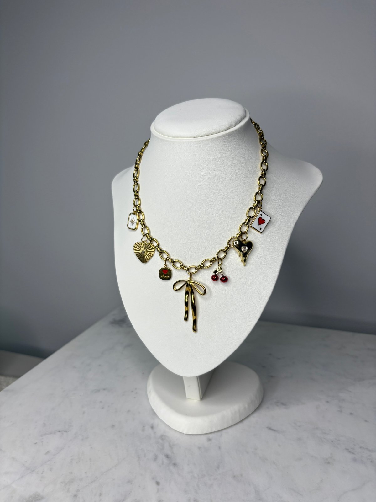 St Lucia Boutique Cross my heart - charm necklace - Shop women's at St Lucia Boutique