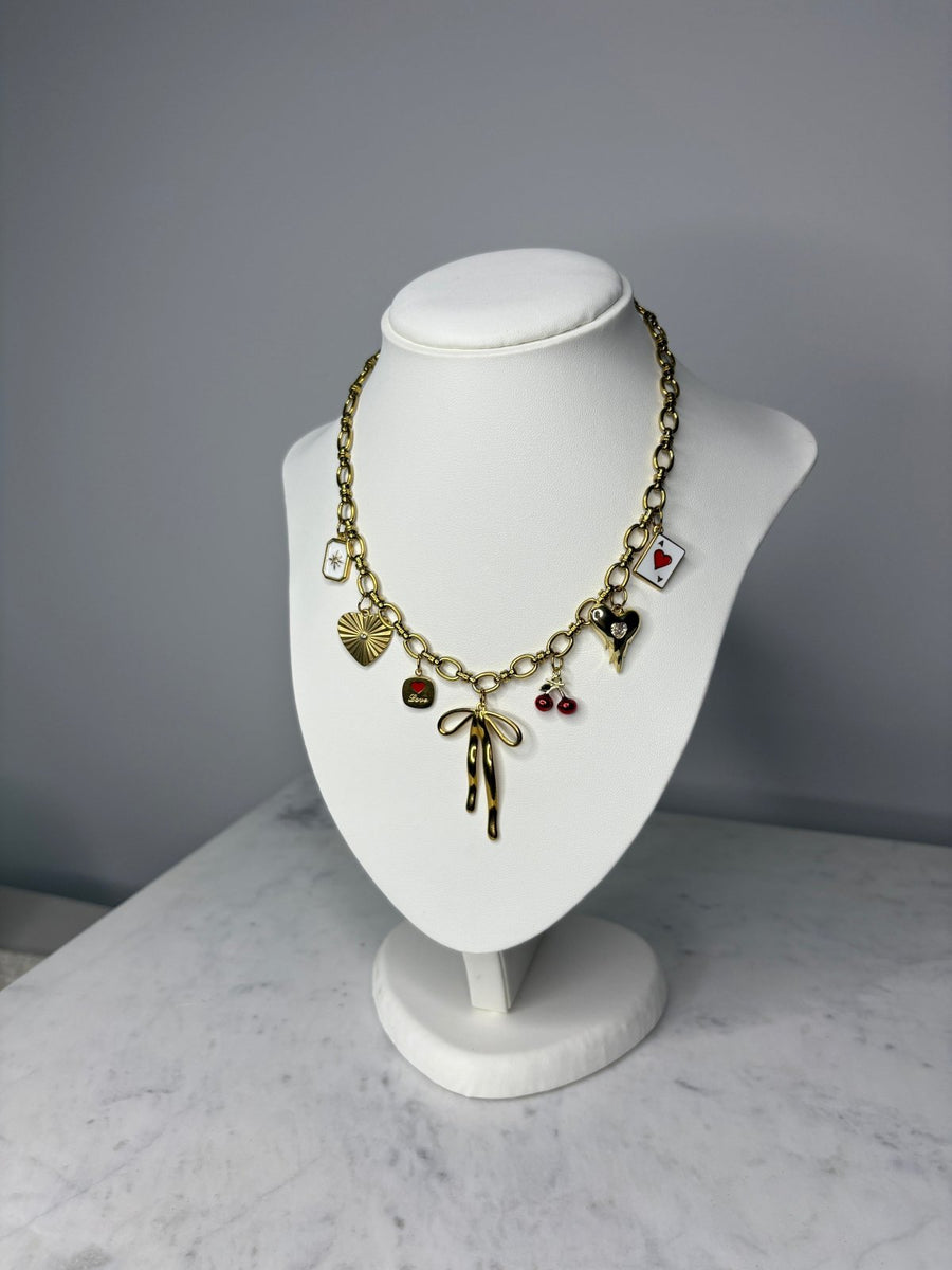 St Lucia Boutique Cross my heart - charm necklace - Shop women's at St Lucia Boutique