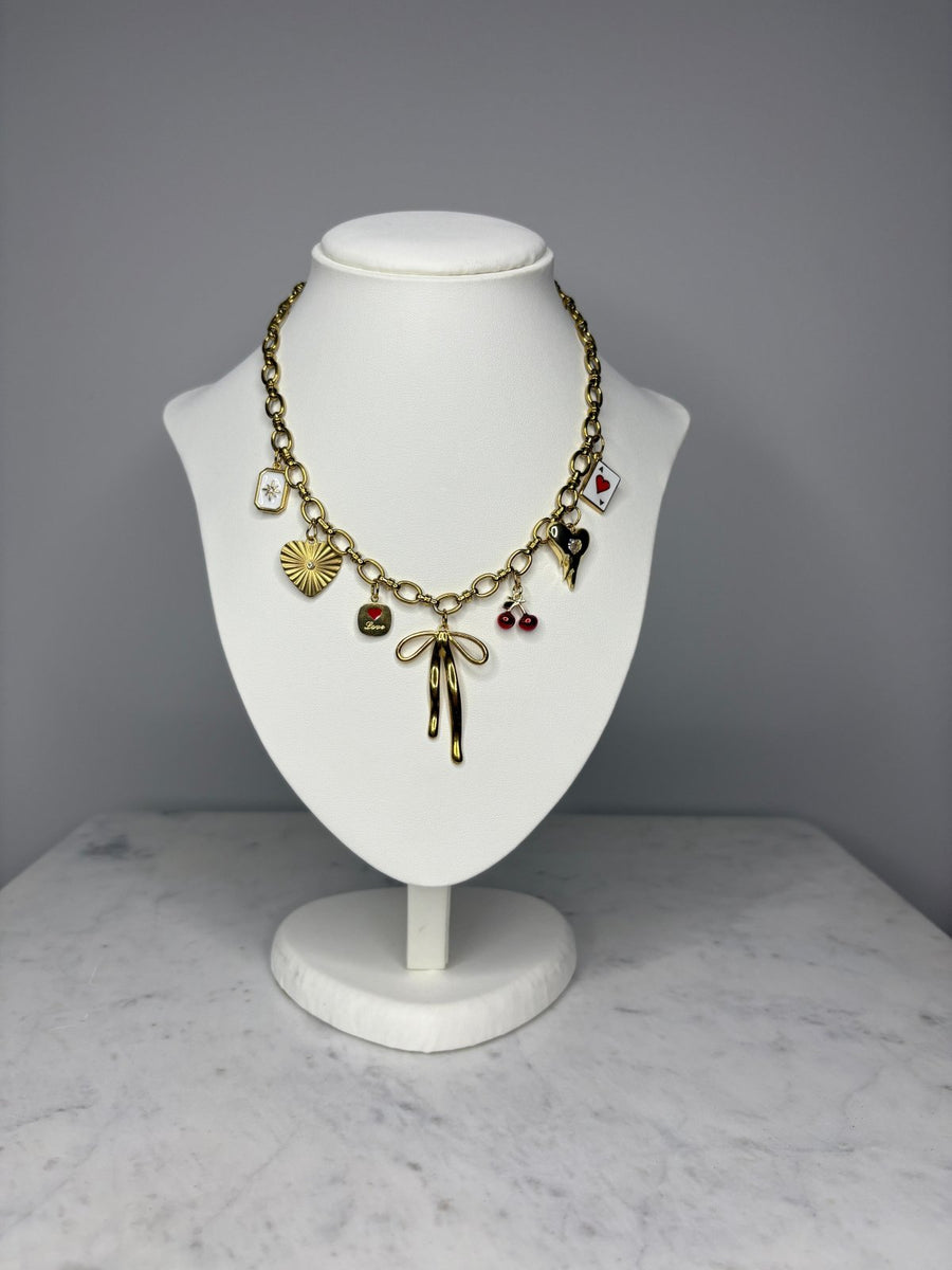 St Lucia Boutique Cross my heart - charm necklace - Shop women's at St Lucia Boutique