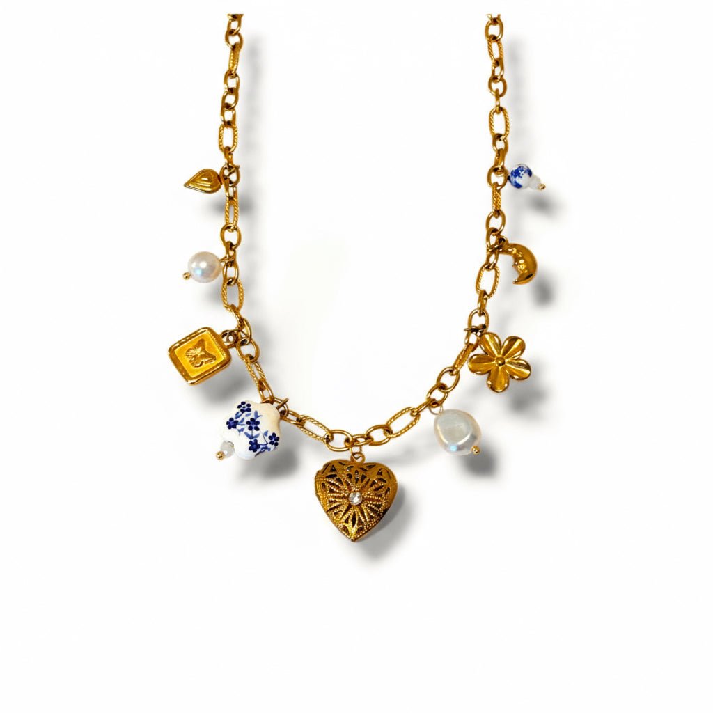 Charm Avenue Deja vu charm necklace - 18k gold plated - Shop women's Accessories at Charm Avenue