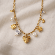 Charm Avenue Deja vu charm necklace - 18k gold plated - Shop women's Accessories at Charm Avenue