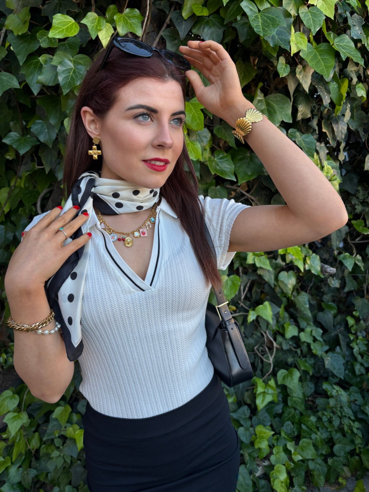 St Lucia Boutique Diana cross earring - 18k gold plated - Shop women's at Charm Avenue