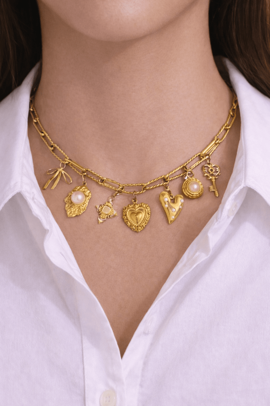 Charm Avenue Doja charm necklace - 18k gold plated - Shop women's at Charm Avenue